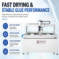 Machine à coller de bureau RINNGO personnalisée, applicateur de colle à trois axes, distributeur d'adhésif thermofusible CNC pour boîtes