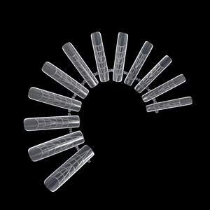120 pièces Moules à ongles carrés à double forme pour extension rapide, réutilisables, pour extension de gel UV, outil de manucure et nail art professionnel - Product Image 6