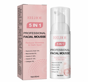 EELHOE 5 in 1 pulizia rassodante Mousse profonda idratante pelle secca controlli olio alleggerisce segni di Acne delicata pulizia della pelle - Product Image 1