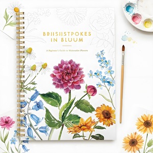 Bestseller transfrontalier : Cahier d'exercices d'<span class=keywords><strong>aquarelle</strong></span> – Livre de coloriage spécialisé pour la pratique de l'<span class=keywords><strong>aquarelle</strong></span>, avec fleurs et oiseaux, en papier de qualité - Product Image 4