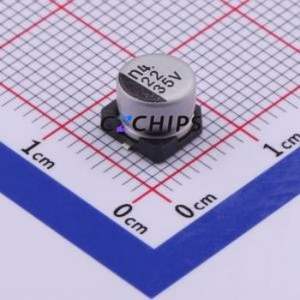 Condensateur électrolytique en aluminium SMD UWX1V220MCL1GB, SMD, D6.3xL5.4mm 22uF 20% 35V 46mA-120Hz - Product Image 1