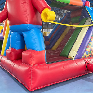 Carrera de obstáculos inflable <span class=keywords><strong>Radical</strong></span> Run para trabajo en equipo al aire libre 2 uds largo conectado 2 uds trampolín inflable largo conectado - Product Image 6