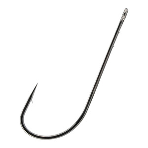 Straight Shank Hooks Long Shank Barbed Anti Snagging Black Pit Lure Hooks For Freshwater Fish Pond Fishing 1-2 Size - Product Image 3