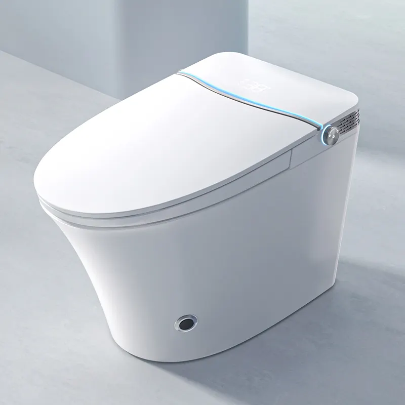 Wc intelligente in ceramica allungata con serbatoio intelligente di nuovo Design con Bidet per bagno