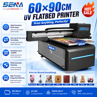 Imprimante à jet d'encre à plat UV Sena 60*90cm pour machine d'impression automatique en verre d'autocollant Phonecase avec têtes XP600/I3200/TX800/G5I
