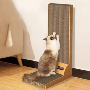 Rascador para Gatos en Forma de L Desmontable de Alta Calidad, Resistente al Desgaste, Material de Cartón Corrugado, Madera y Papel, Árbol para Gatos - Product Image 2