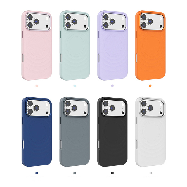 New Ripple Pattern Magnetic Phone Case for iPhone 17 Pro Max 18 Pro Matte Anti-Fingerprint Shockproof Case for iPhone 16 15 14