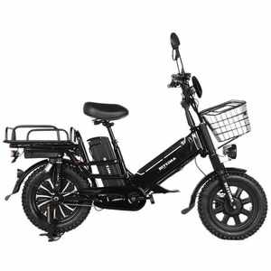 <span class=keywords><strong>Vélo</strong></span> électrique de livraison de nourriture 16 pouces 750W double 48V/60V Batteries au lithium Cadre en acier Capteur de moteur sans balais à moyeu arrière 3 vitesses - Product Image 5