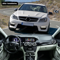 Écran LCD double pour tableau de bord et écran multimédia central pour Mercedes Benz Classe C W204 211-2014
