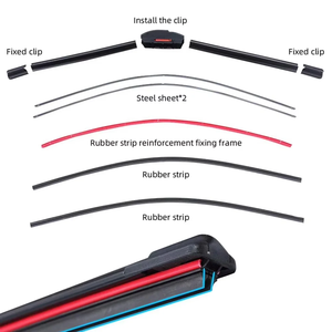 J/U Hook General Purpose Car Silent Car Front Windshield Soft Double <b>Rubber</b> <b>Strip</b> Windshield 18"20"22"24"26" - Product Image 5