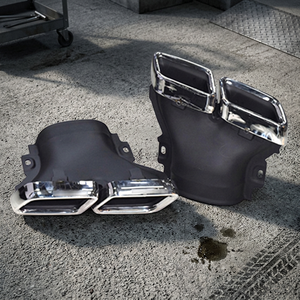 Puntas de escape cuádruples de acero inoxidable 304 para Mercedes Clase E W213, actualización estilo E63 AMG, tubo de escape para E200 E300 - Product Image 5