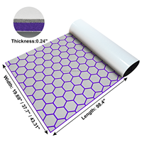 Feuille de revêtement de sol pour bateau en mousse EVA auto-adhésive à cellules fermées haute densité KT GuoMei gris clair et violet, autres fournisseurs marins
