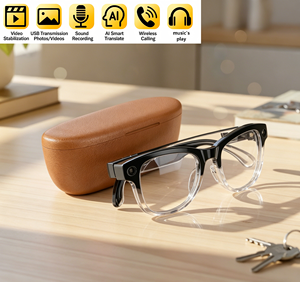 Gafas Inteligentes con IA <span class=keywords><strong>Google</strong></span> M02Ultra con Foto y Video, Resistentes al Agua IP67, Video de 1200p Compartimento de Carga. Sin Ansiedad por la Batería Cero. - Product Image 1