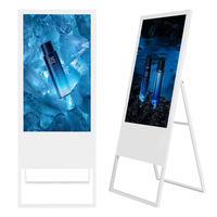 Écran Lcd 3d de rue portable, affichage publicitaire numérique, pied libre