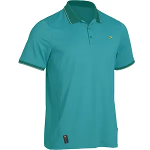 Short Sleeves Mens Crew Neck Fit Polo T Shirts 100% Cotton Phosphorus Collar with Your Customized Logo and Brand OEM Service