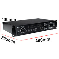 Amplificateur de puissance pour home cinéma professionnel, amplificateur audio PA de classe D à 4 canaux haute puissance, 2*200 Watts pour système de home cinéma