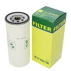 Pièces détachées pour compresseur d'air W11102 W11102/3 W1374/2 W1374/4 W1374/6 W13145/3 WD13145 Elément de filtre à huile