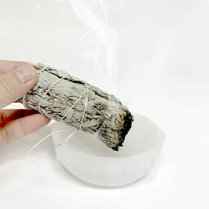 Wholesale Fengshui Raw Rough Crystal Stone White Sage Bundle Smudge Kit Palo Santo Sticks