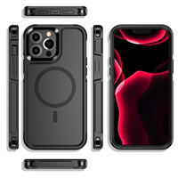 Coque de téléphone portable en gros pour iPhone 15 Pro Max Coque robuste Armure TPU + PC Coque de téléphone magnétique pour iPhone 13 Pro Max