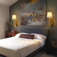 Lampe murale LED rotative en aluminium, style nordique créatif, moderne et simple, pour chambre d'hôtel, chevet, couloir ou escalier