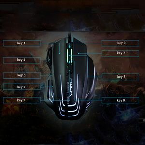 <span class=keywords><strong>Mouse</strong></span> da Gioco Ottico USB Cablato Aula Series 4000 DPI <span class=keywords><strong>Ghost</strong></span> Shark II con Illuminazione Colorata 7D per Competizioni - Product Image 3