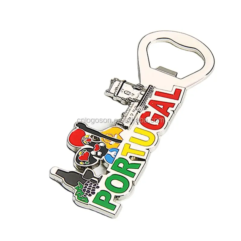 Regalo fortunato tradizionale personalizzato gallo portoghese smalto magnetico portogallo souvenir Galo Cock Beer Bottle Opener