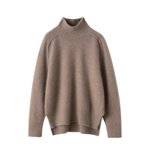 Women's Cashmere Turtleneck Sweater Solid Color Long Sleeve Minimalist Japanese Style Anti Pilling Autumn Winter Wear - Product Image 5