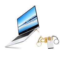 Clé USB miniature en métal de luxe en forme de cadenas, interface USB 2.0/3.0, logo personnalisé, porte-clés pour coffret cadeau, garantie 1 an