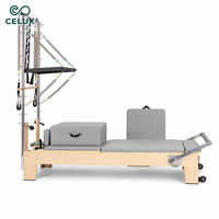 Equipo de Rehabilitación Comercial Personalizado de Primera Calidad, Torre de Pilates de Madera Ajustable, Portátil y Duradera