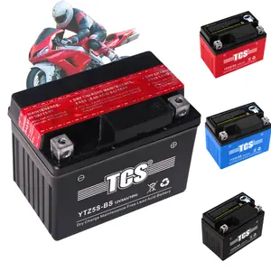 Batterie de moto 12 volts, 12 V, 5ah, Sla Sla1055, Rechargeable et scellée, au plomb Vrla, 12vc, 5ah, 12 V, 5ah