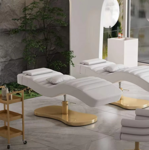 Wholesale Custom Color Luxury S-shaped Spa Bed Facial Bed Beauty Salon Center Electric Eyelash Lash Bed for Eyelash Care - Product Image 6