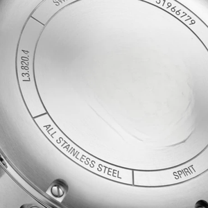 Reloj Mecánico Longines con Esfera Negra, Tres Agujas, Marcadores de Hora Digitales Luminosos y Correa de Acero Inoxidable - Product Image 5