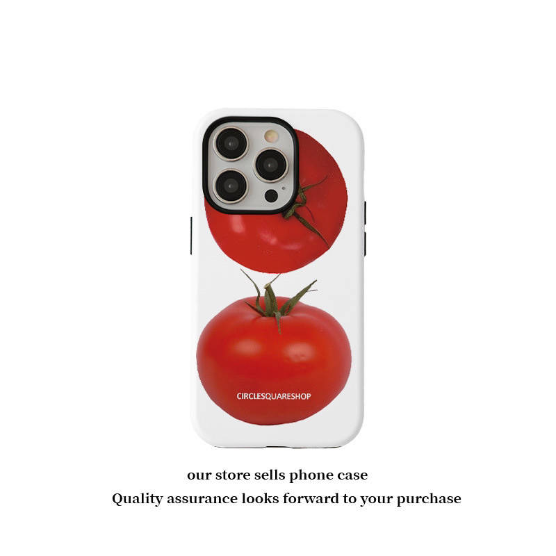 Cute Tomato Pattern Silicone Soft Phone Case for Iphone Cute Tomato Pattern Silicone Soft Phone Case for Iphone