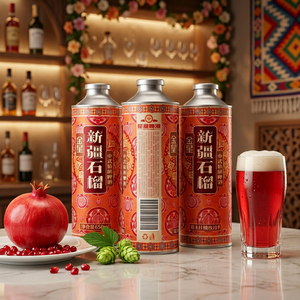 [<span class=keywords><strong>Tienda</strong></span> <span class=keywords><strong>Oficial</strong></span>] Cerveza Artesanal China KINGSTAR Pomegranate, 650 ml * 6 Latas, 4.1% ABV, para Fiestas y Bares - Product Image 5