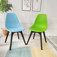 Silla de Comedor de Plástico de Alta Calidad y Excelente Relación Calidad-Precio, Silla Verde para Comedor
