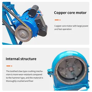 Elektrische Gewürzmühle aus Gusseisen Industrielle kommerzielle Mais-Kaffeebohnen-Avocado-Pulvers chleif maschine