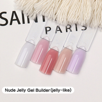 Nouveau gel à ongles Hipsterrgel en gros, crème à ongles sans HEMA, kit de gel à ongles constructeur, 24 couleurs, gel dur, gelée de couleur, extension de gel à ongles