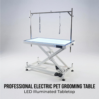 Table de toilettage électrique professionnelle AP-873 avec lumière LED et hauteur réglable, table de toilettage pour chiens avec LED