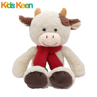 Noël personnalisé Anime Marchandise Animal En Peluche Renard Paresseux Panda Jouets En Peluche avec Écharpe Enfants Jouets Cadeaux De Vacances