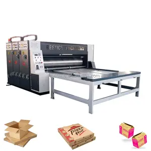 Economische Pizzadoos Kartonnen Print Sleuven-Snij Machine Maken Fabriek Met Een Twee Drie Vier Kleuren Print