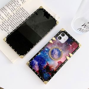 <span class=keywords><strong>Funda</strong></span> protectora de teléfono móvil, cubierta trasera de chapado cuadrado, Rosa holográfica para <span class=keywords><strong>iphone</strong></span> 12 pro - Product Image 3