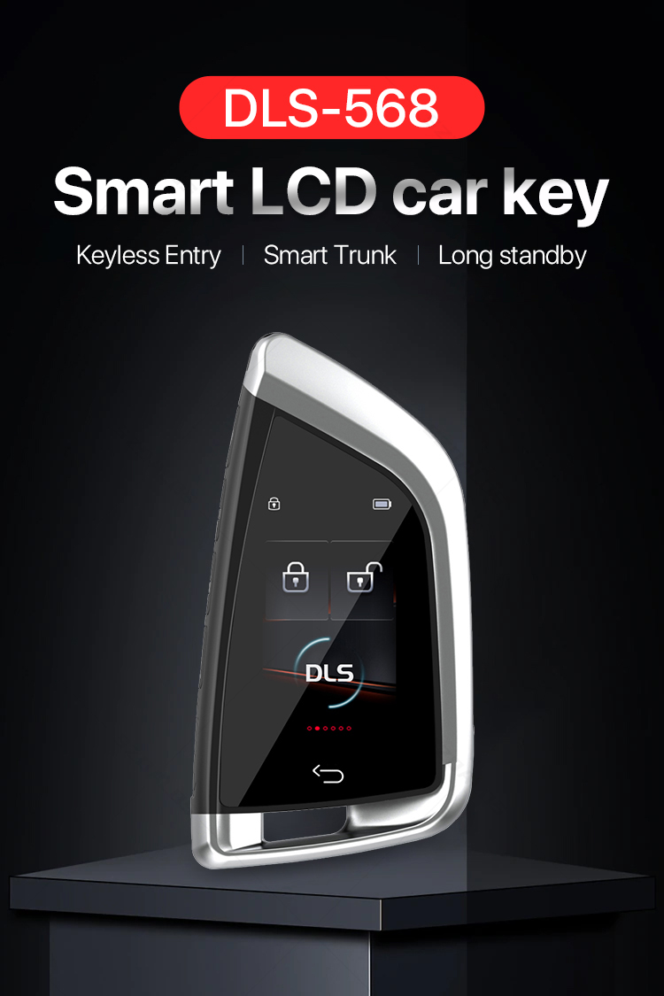 SZDALOS 568 LCD Smart Key for BMW Style Car PKE Keyless Start Electronic Digital Car Key