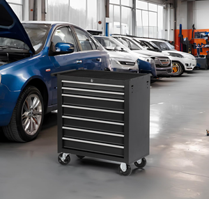 7-Drawer <strong>Metal</strong> Rolling Tool Chest with Iron Construction Locking System and Wheels <strong>Toolbox</strong> for Garage Storage - Product Image 1