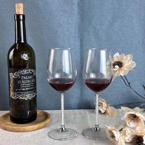 500 мл серебряные бриллиантовые бокалы для вина с пользовательским логотипом красные бокалы для вина цветные хрустальные прозрачные стильные - Product Image 2