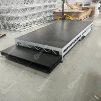 Plateforme de scène LiteDeck Megadecks en aluminium robuste à hauteur réglable avec certification TUV KKMARK pour les tournées de concerts