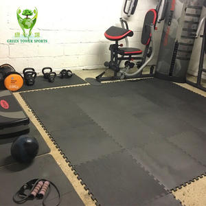 רצפת גומי מקורה אנטי החלקה נגד הלם אנטי סטטי וקול בידוד כושר גופני מחצלת כבד - Product Image 1