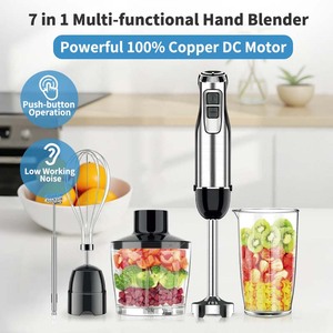 Mezclador <span class=keywords><strong>de</strong></span> palo <span class=keywords><strong>de</strong></span> inmersión potente 5 en 1 brillante, licuadora <span class=keywords><strong>de</strong></span> mano con batidor Chopper, taza <span class=keywords><strong>de</strong></span> medida, triturador <span class=keywords><strong>de</strong></span> patatas - Product Image 2