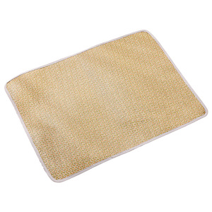 Pet <b>Cooling</b> Mat Rectangle Rattan Weaving Summer Dog Cat Sleeping <b>Pad</b> - Product Image 5
