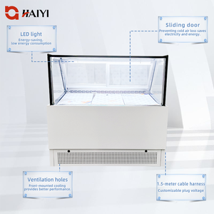 Vitrine réfrigérée pour supermarché, avec porte en verre transparent, pour la présentation de glaces, de gâteaux et de pâtisseries - Product Image 3