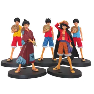 Özelleştirilmiş meyve uyanış Anime bir pieced luffy sevinç çocuk beyaz saç PVC plastik maymun D Luffy Action figure nika dişli 5